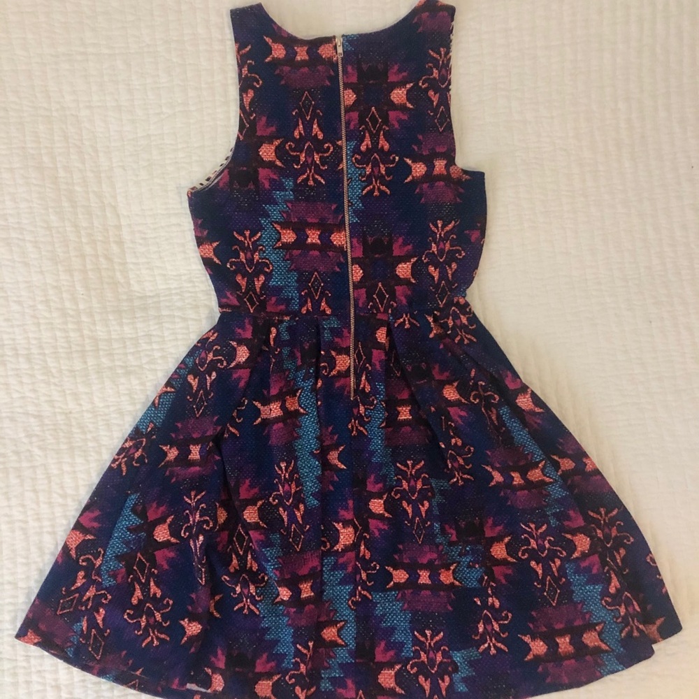 Multicolored Skater Dress - Picture 3 of 3